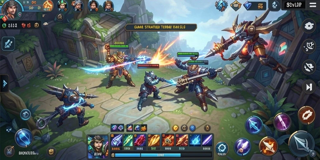 Tampilan seru gameplay pertarungan dalam 8SVIP.