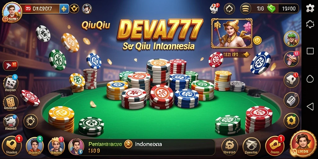 Screenshot DEWA777 menampilkan sesi permainan QiuQiu yang seru.