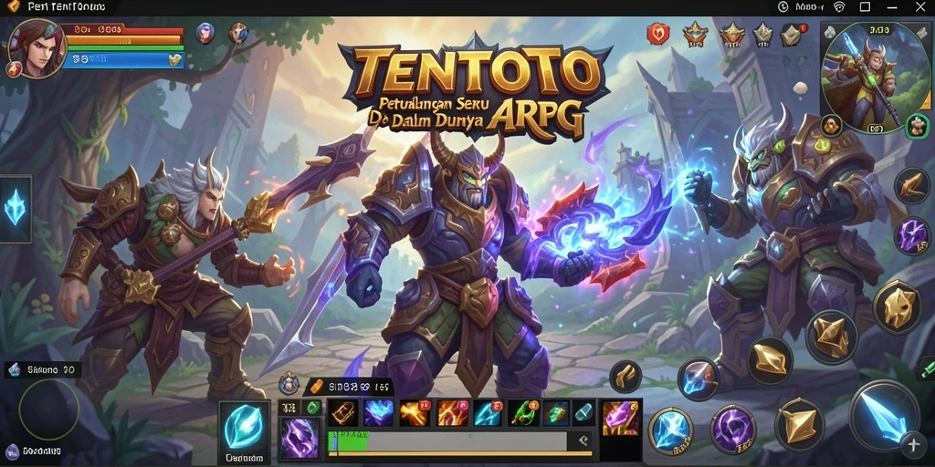 Screenshot gameplay TENTOTO menampilkan aksi pertarungan yang intens dan grafis memukau.